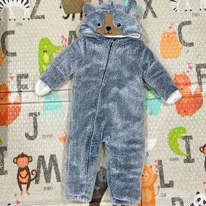 Fuzzy coat 12-18m